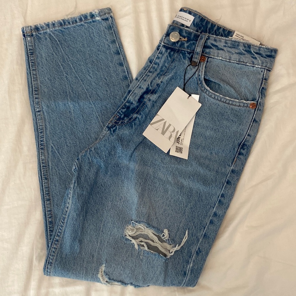 zara mom jeans